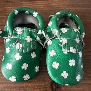 Freshly Picked “Luck of the Irish” size 2 moccasin (6-12 months) practically new